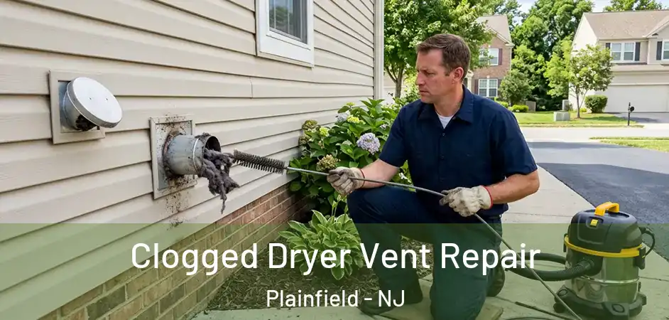 Clogged Dryer Vent Repair Plainfield - NJ