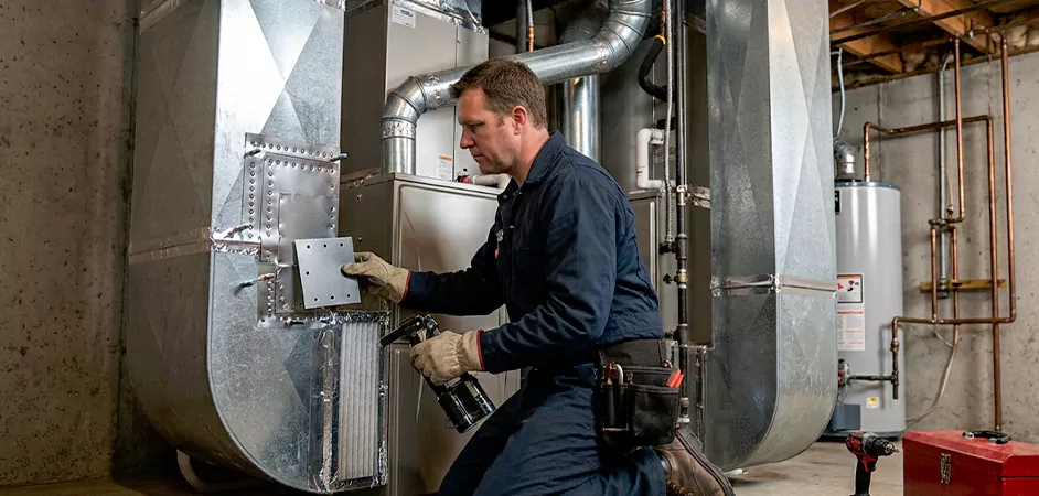 Supply and Return Plenum Repair in Plainfield