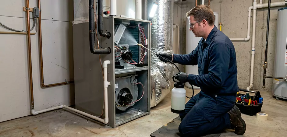 Air Handler Antimicrobial Treatment in Plainfield