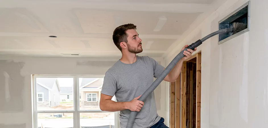 Multifamily New Construction Duct Cleaning in Plainfield